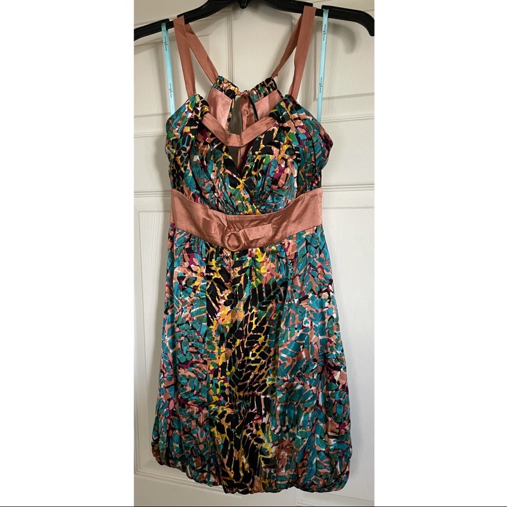 Marciano Abstract Animal Print Dress